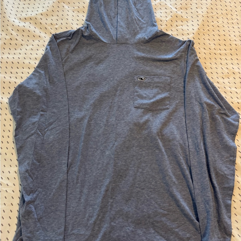 Men's Blue Hoodie Shirt